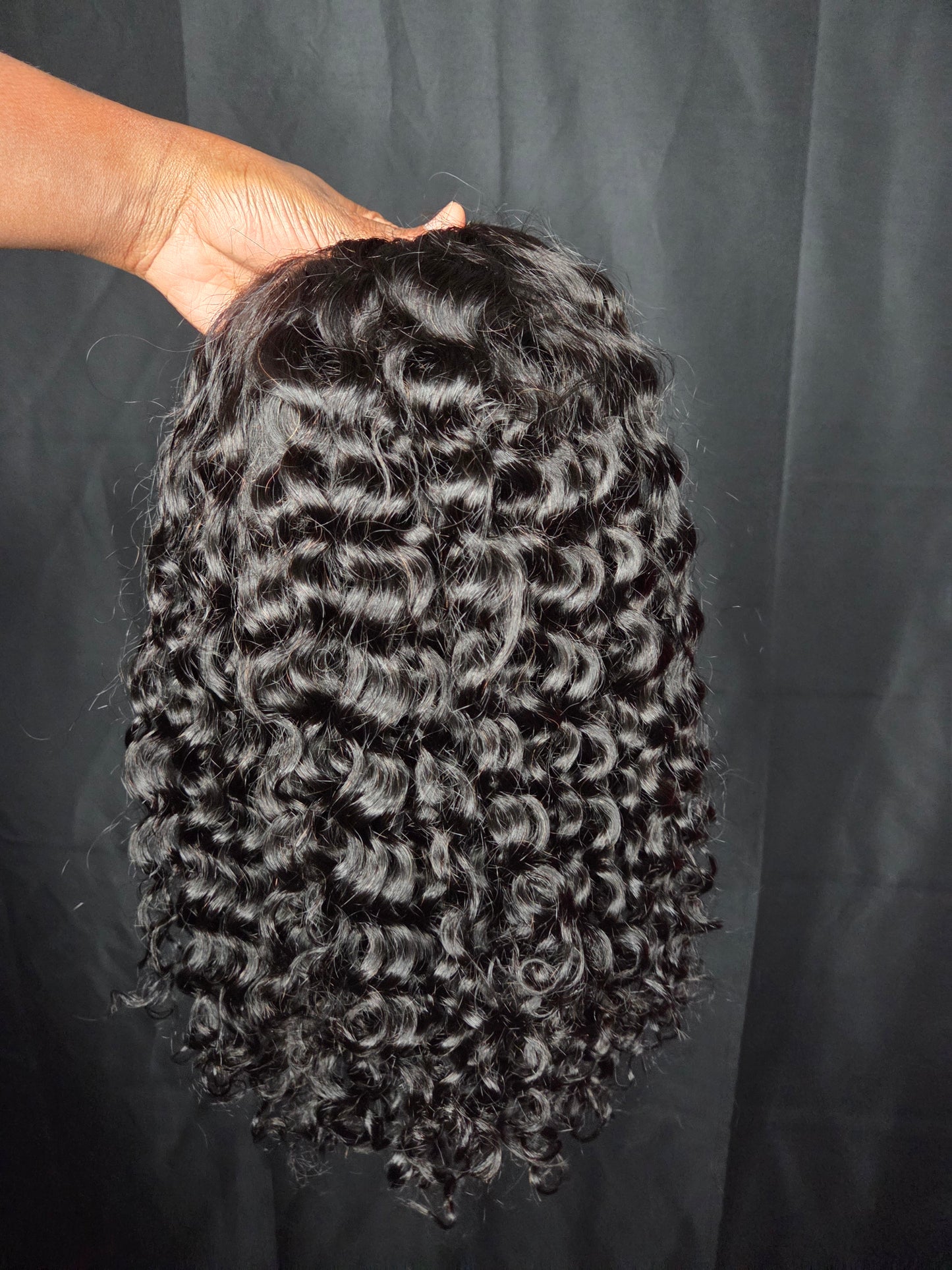 Italian Curly Flip Over Half Wig