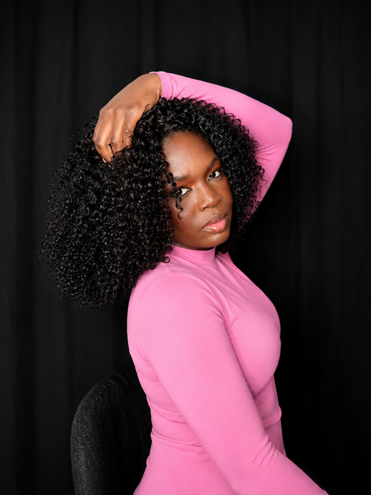 Kinky Curly Flip Over Half Wig