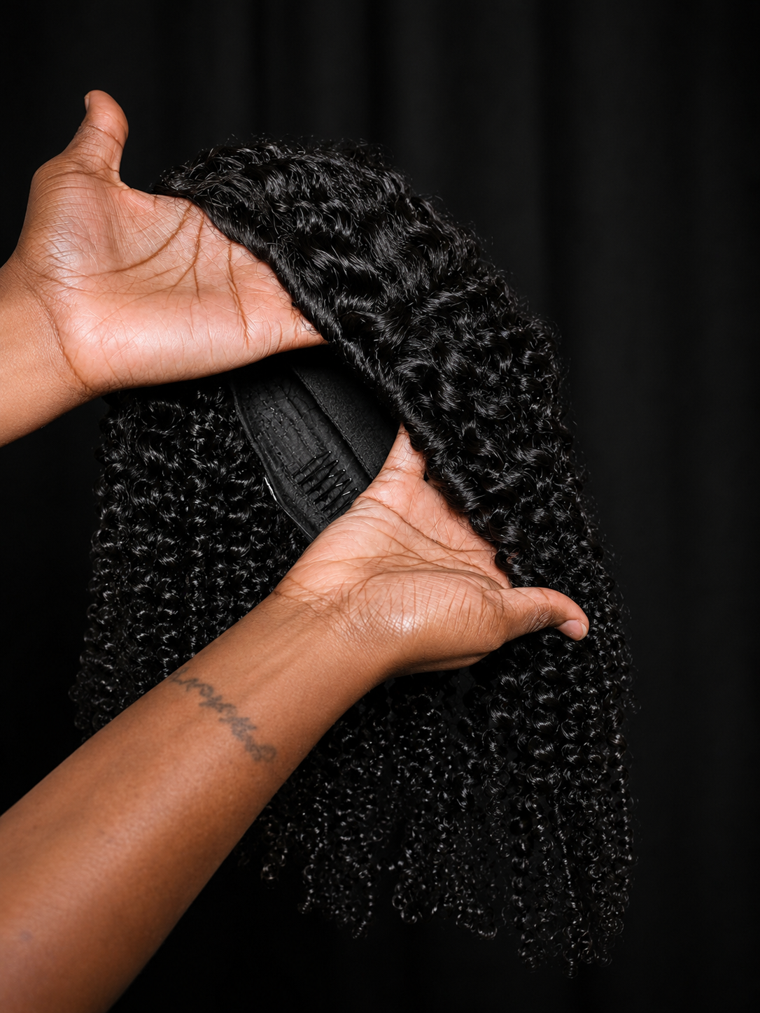 Kinky Curly Flip Over Half Wig