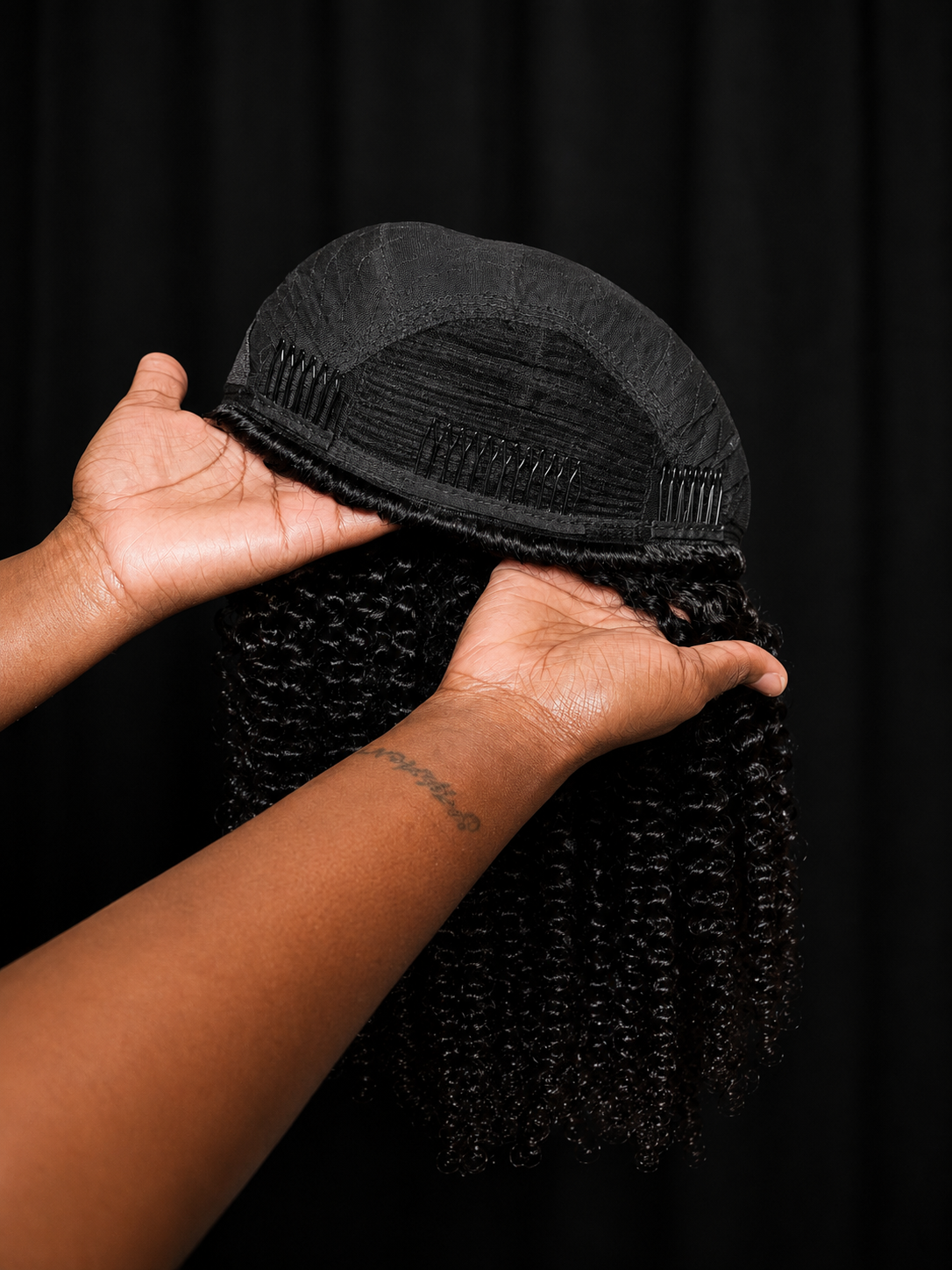 Kinky Curly Flip Over Half Wig